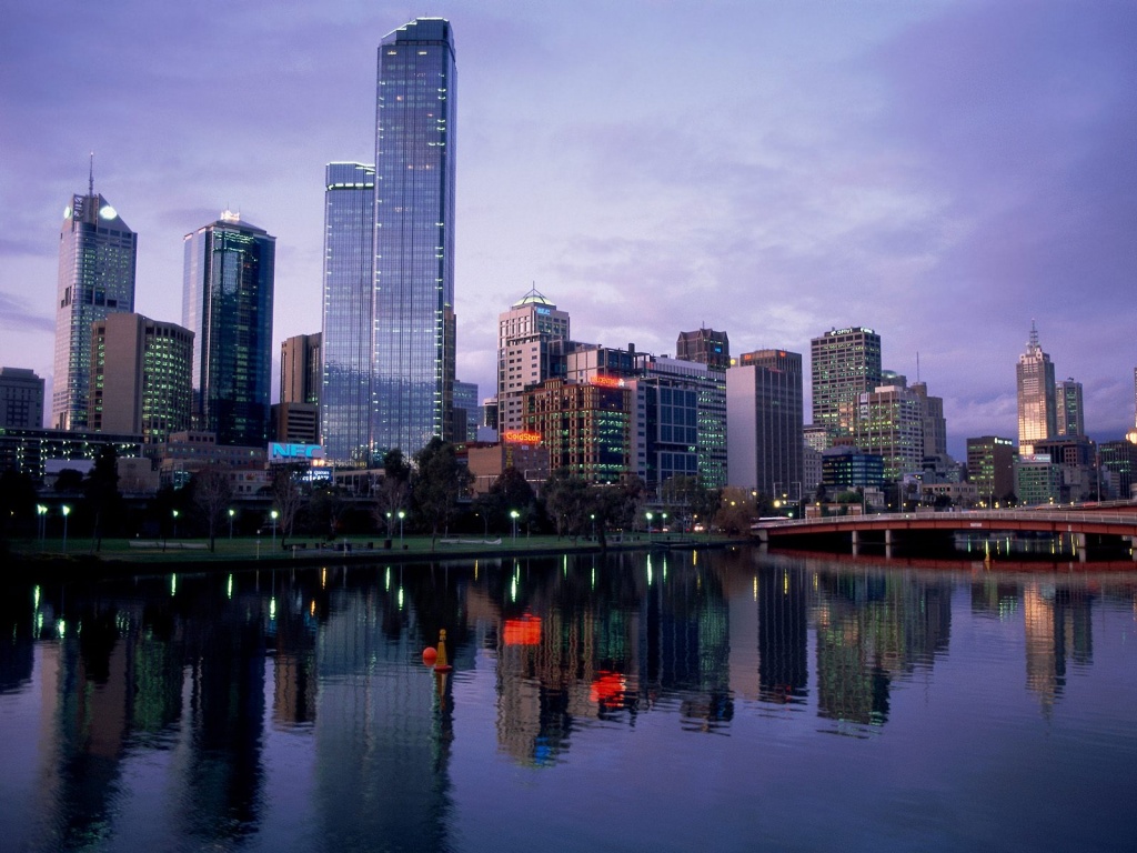 Yarra riviere Melbourne australie